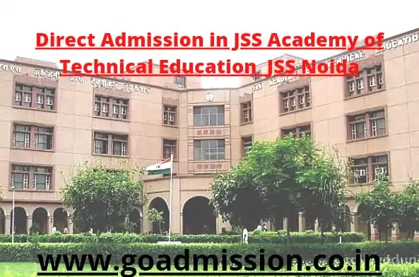 Direct Admission in JSS Noida Under Management Quota for B.Tech 2026-27